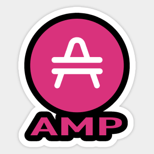 Amp Crypto  Cryptocurrency Amp  coin token Sticker